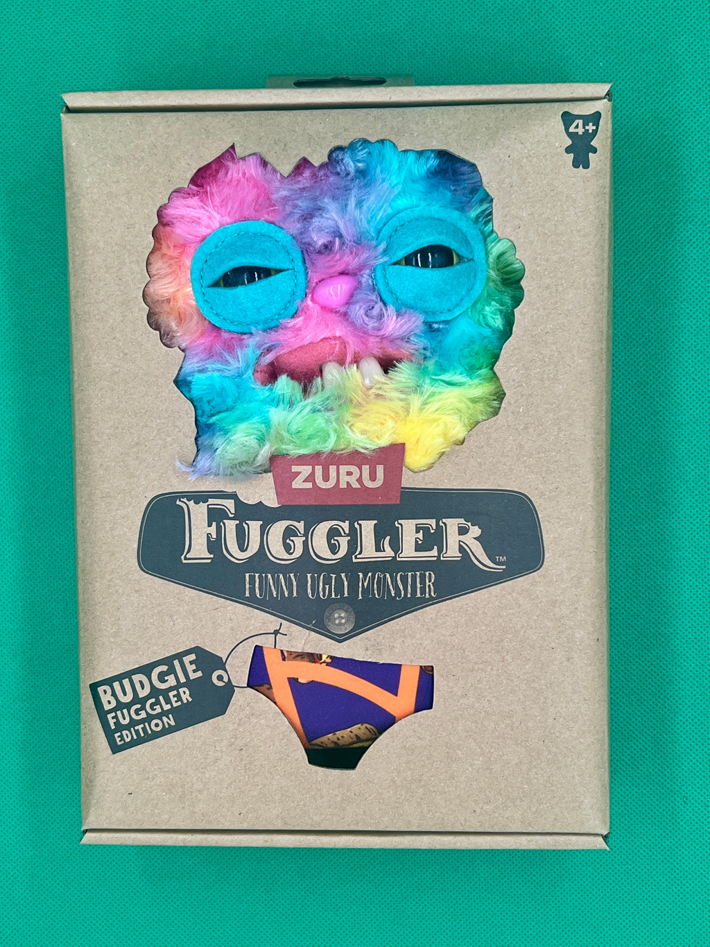 Fuggler, Rabid Rabbit Budgie 9in, by Zuru - Multi (Imperfection on Box)