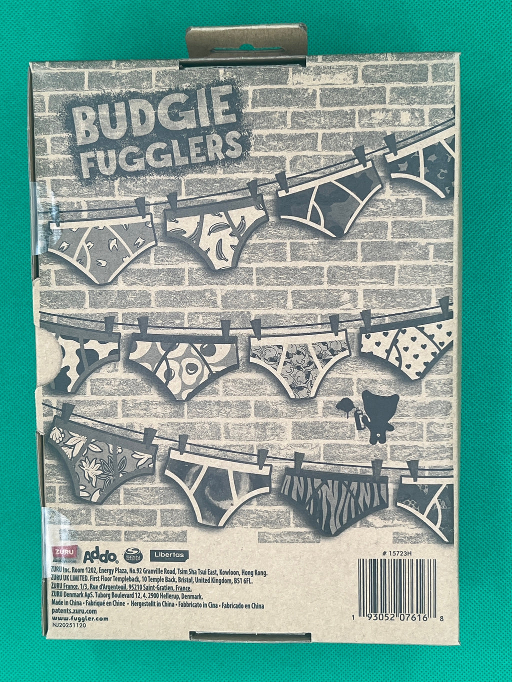 Fuggler, Rabid Rabbit Budgie 9in, by Zuru - Multi (Imperfection on Box)