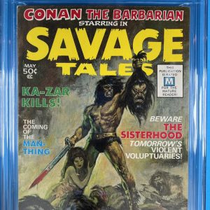 Savage Tales #1 CGC 6.5 White Pages!  1971 1st app. Man-Thing