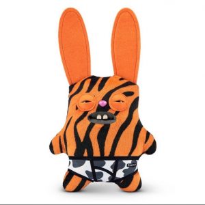 Fuggler, Rabid Rabbit Budgie 9in, by Zuru - Tiger
