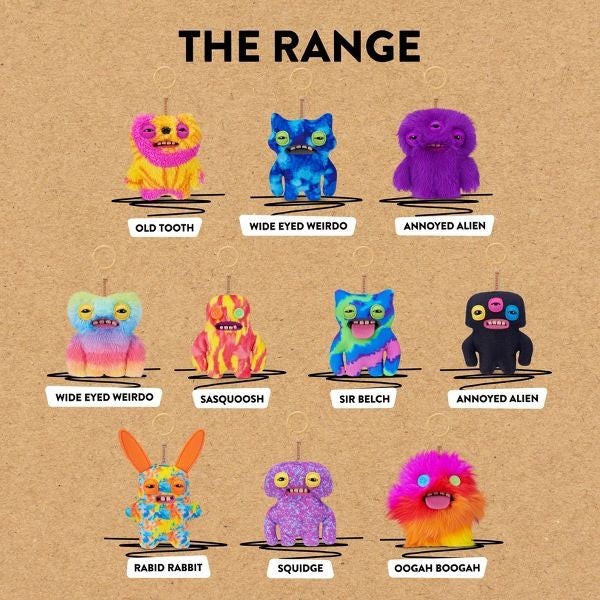 Fuggler, Keyrings/Keychains, by Zuru - 8 of 10 Styles