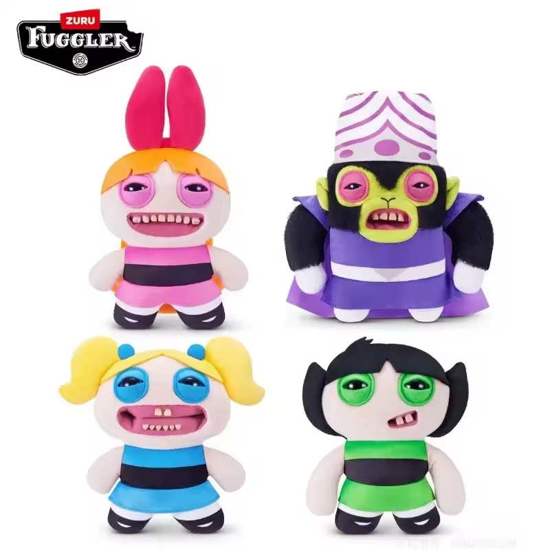 Fuggler, Power Puff Girls 9in, by Zuru – 1 Full-set/4 Fugglers