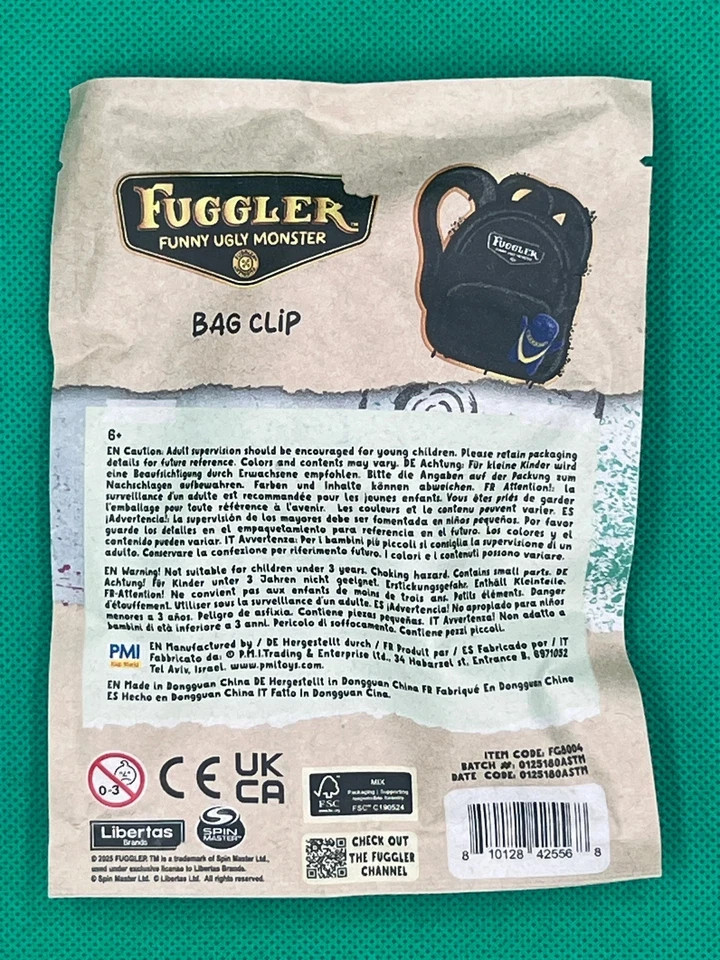 Fuggler, 24 Carats Of Chaos Gold Edtn., Bag Clip/Keychain - 1 OPENED Bag - Image 3