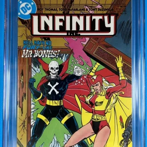 Infinity Inc #16 CGC 9.6 1st Mister Bones - Front