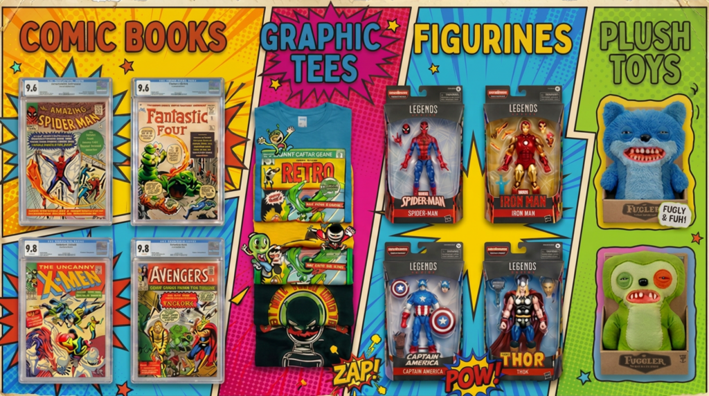 Range of Items for Sale