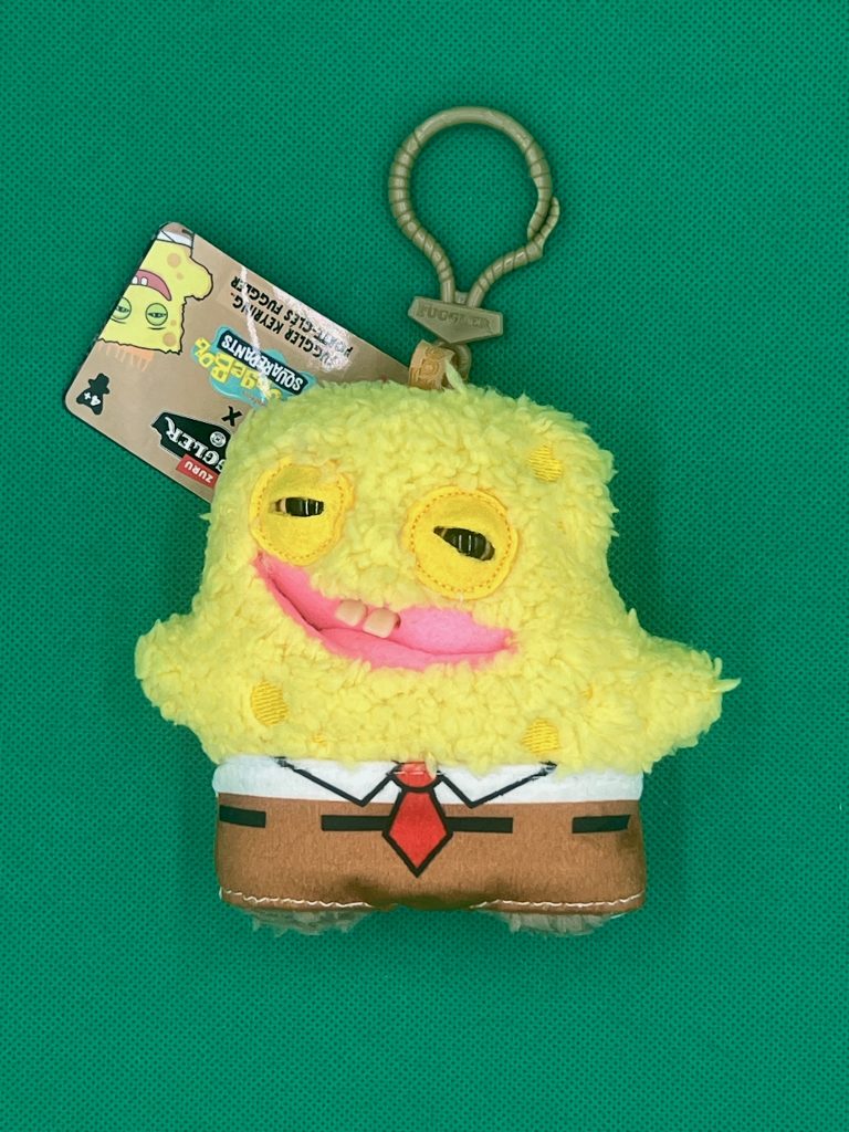 Spongebob Keychain (plastic keyring)