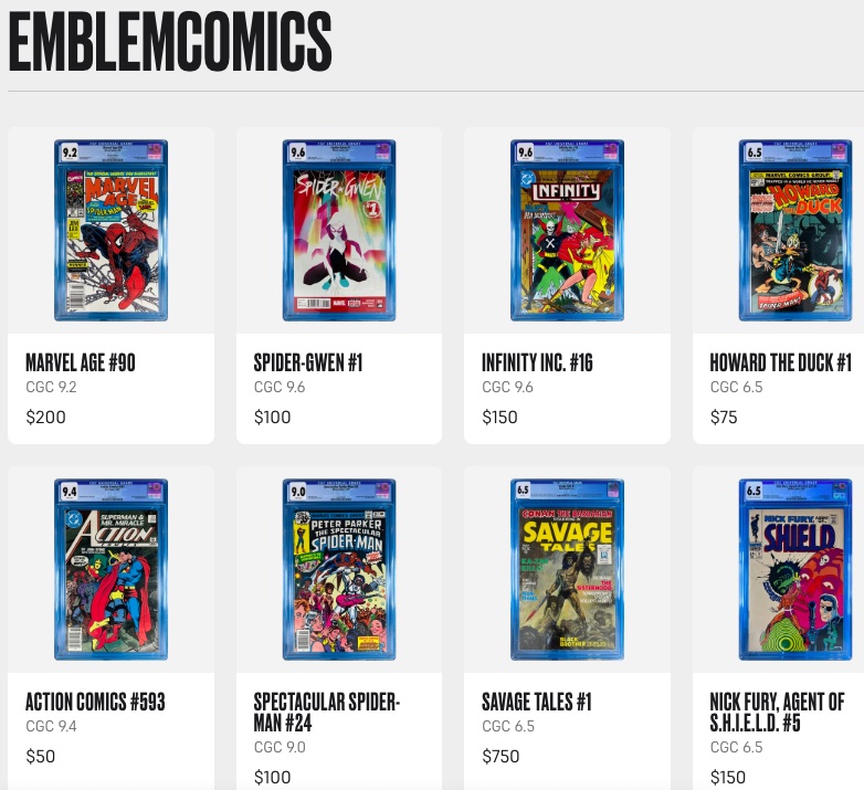 Emblem Comics @Shortboxed